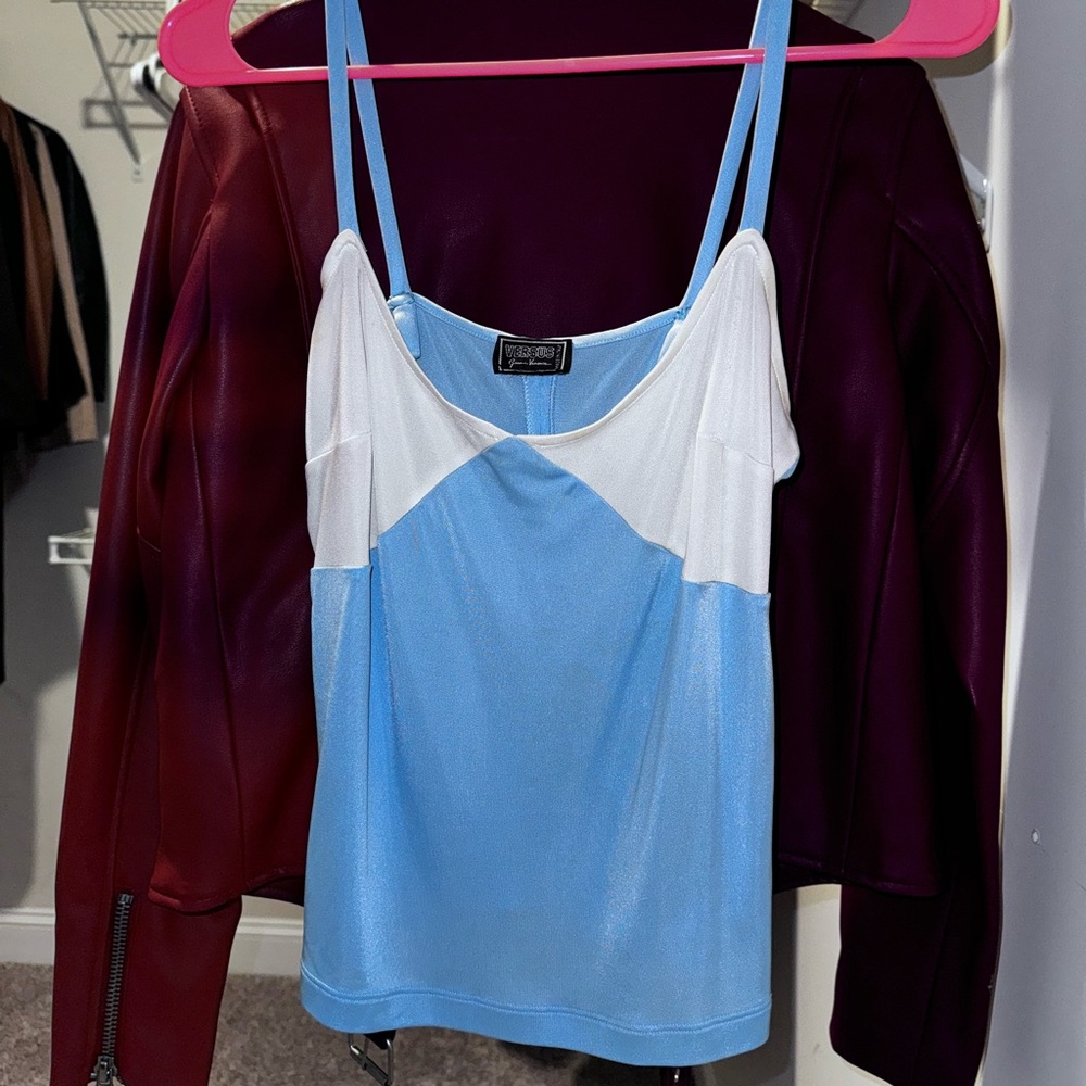 Blue Versace Top